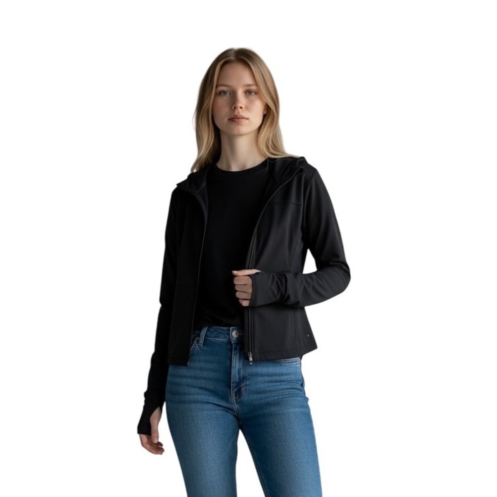 Athleta Black Quarter Zip Running Jacket Size Small